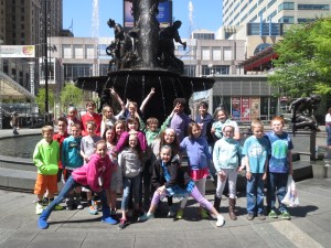 lunch at Fountain Square
